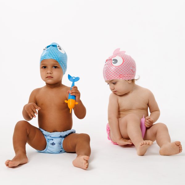 Шапочка FLEXIFIT SILK EFFECT PRINT MINI FRIENDS 12-48 мес цвет AQUA FISH