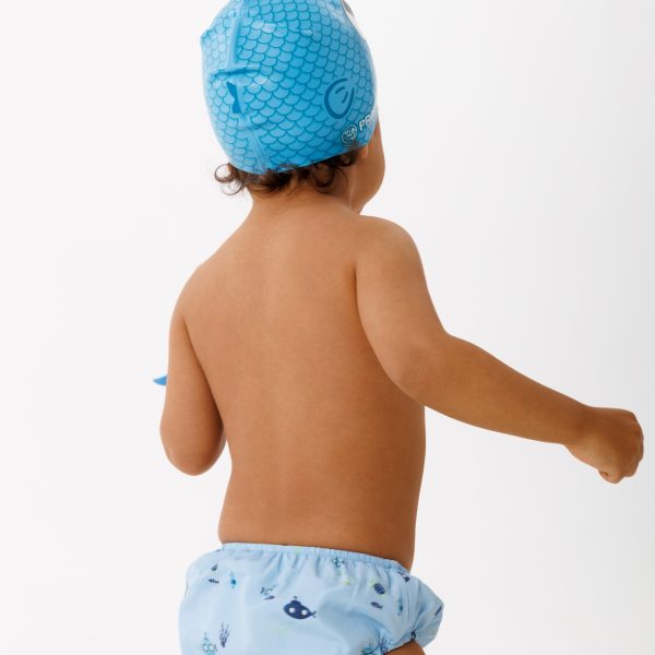Шапочка FLEXIFIT SILK EFFECT PRINT MINI FRIENDS 12-48 мес цвет AQUA FISH