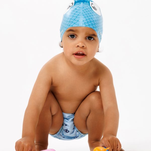 Шапочка FLEXIFIT SILK EFFECT PRINT MINI FRIENDS 12-48 мес цвет AQUA FISH