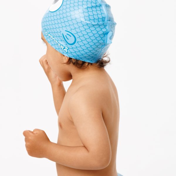 Шапочка FLEXIFIT SILK EFFECT PRINT MINI FRIENDS 12-48 мес цвет AQUA FISH