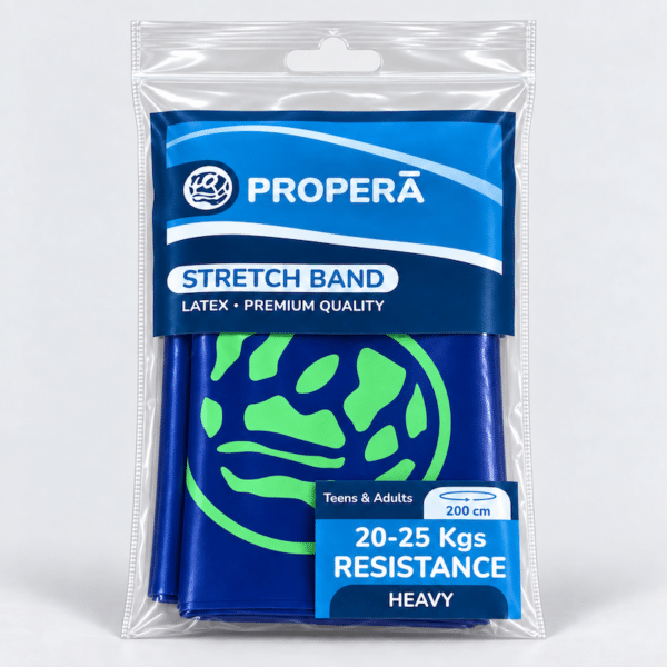 Эластичная лента-эспандер PROPERĀ Stretch Band Heavy 0,5 мм 20–25 кг в упаковке