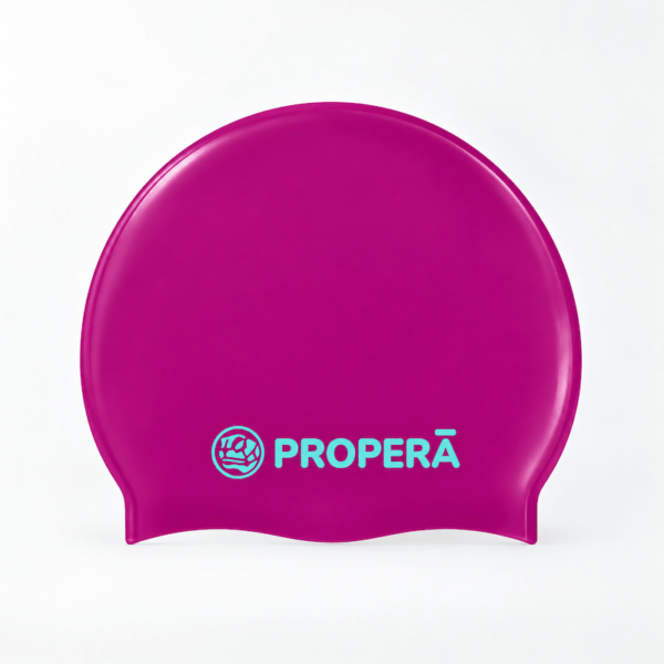 Шапочка для плавания PROPERĀ FlexiFit Silk Effect Classic FUCHSIA, 56–60 см