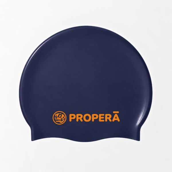 Шапочка для плавания PROPERĀ FlexiFit Silk Effect Classic Twilight Blue, 56–60 см