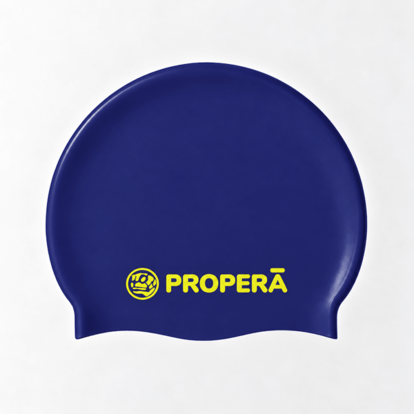 Шапочка для плавания PROPERĀ FlexiFit Silk Effect Classic PURPLISH NAVY, 56–60 см